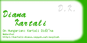 diana kartali business card